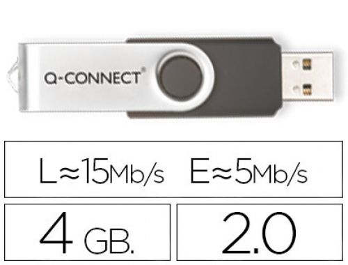 Pen drive usb q-connect flash 4gb , Q-connect , 54635 , 5705831415119
